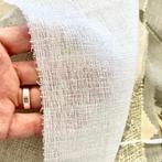 Prachtige linnenlook witte inbetweens op maat, C, 200 cm of meer, Wit, C