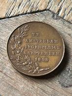 Huldigingspenning Wilhelmina 1898, Ophalen of Verzenden, Overige materialen, Nederland