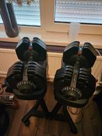 Verstelbare dumbels 2 stuks van 40 kg met dumbell rek, Sport en Fitness, Fitnessmaterialen, Ophalen of Verzenden, Zo goed als nieuw