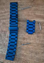 Samsung Galaxy Watch bandje 20 mm blauw metaal, Telecommunicatie, Wearable-accessoires, Ophalen of Verzenden, Nieuw, Bandje