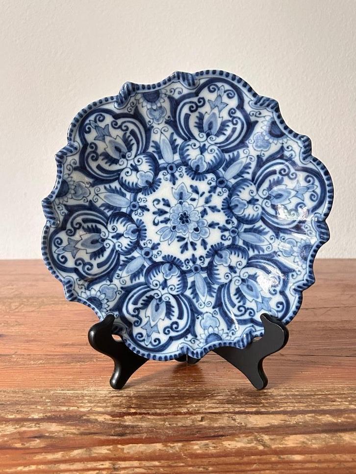 Wandbord / Schaal - Koninklijke Tichelaar Makkum -  Blauw, Antiek en Kunst, Antiek | Wandborden en Tegels, Ophalen of Verzenden