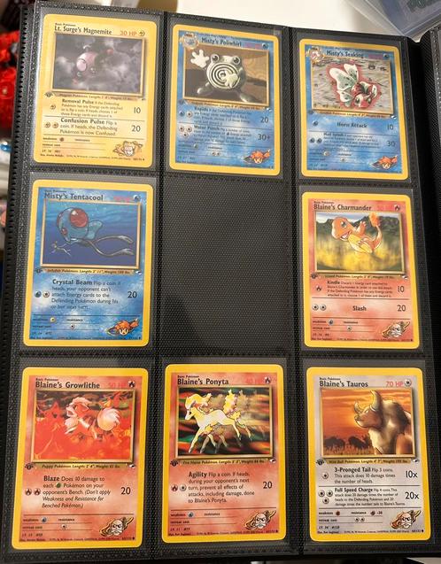 Pokemon kaarten 1e Edition Gym Heroes Engels, Hobby en Vrije tijd, Verzamelkaartspellen | Pokémon, Zo goed als nieuw, Meerdere kaarten
