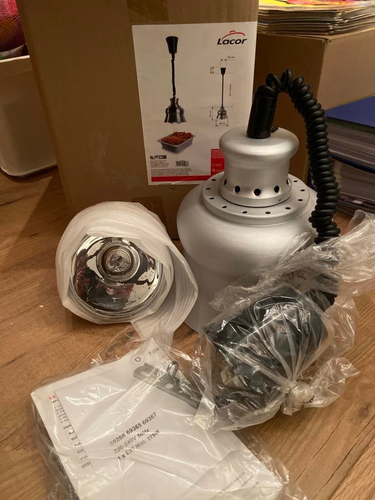 Lacor Warmhoudlamp Horeca Keukenapparatuur Nieuw, Ophalen, Nieuw, Metaal, Minder dan 50 cm