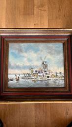 F. Richelme: schilderij winterlandschap, Ophalen of Verzenden