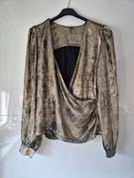 Dames blouse goud en lichtblauw 2x  - nieuw, Eksept, Ophalen of Verzenden, Nieuw, Maat 38/40 (M)