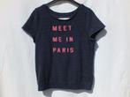T-Leuk shirt.Meet me in Paris.Mt S.Merk Abercrombie & Fitch, Blauw, ., Ophalen of Verzenden, Zo goed als nieuw
