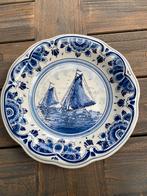 Delfts Blauw Wandbord Zeilboten 30cm, Ophalen of Verzenden