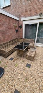 Loungeset vrijwel nieuw, Ophalen, Bank, Zo goed als nieuw, Wicker