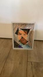 Kunstwerk van abstract gezicht, Antiek en Kunst, Ophalen of Verzenden