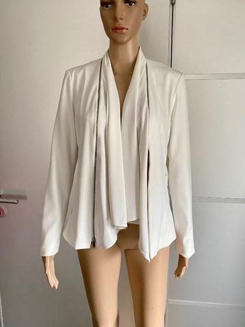 i251 Nieuw: K.Zell maat S=36 jasje blazer colbert vest wit beschikbaar voor biedingen