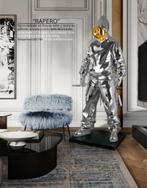 UNIEK XXXL DESIGN Chroom Beeld design object met LED licht, Ophalen