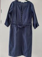 By Groth - Blauwe jurk met riem - Maat M - maat 38/40, Kleding | Dames, Maat 38/40 (M), Blauw, Ophalen of Verzenden, Zo goed als nieuw