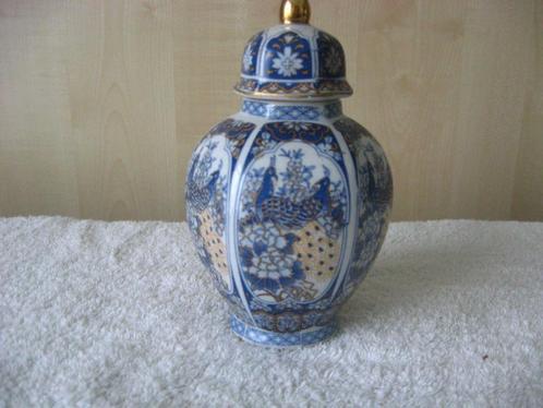 Gemberpot (12,5 cm hoog) Blauw, apart model, Antiek en Kunst, Antiek | Porselein, Ophalen of Verzenden