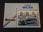 Brochure Nissan Micra Colette 1986 UK, Ophalen of Verzenden, Zo goed als nieuw, Nissan