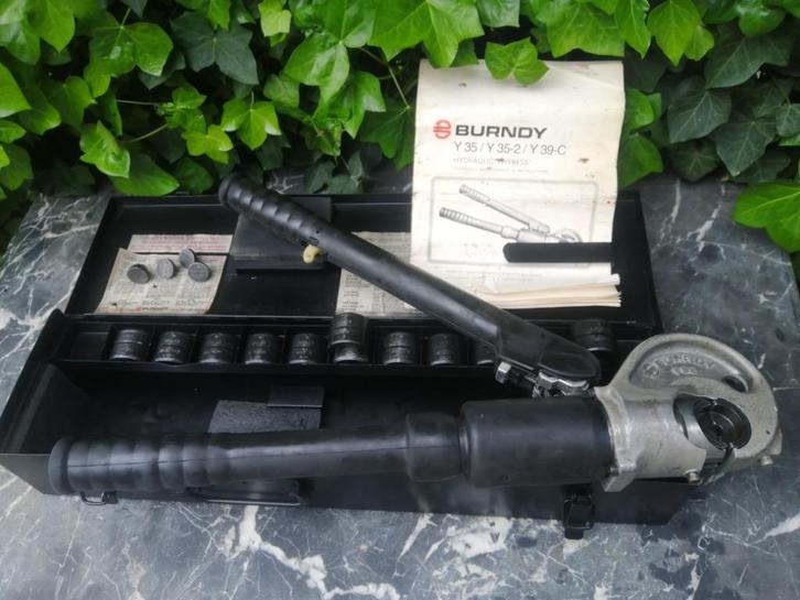 BURNDY y35 perstang krimptang, Doe-het-zelf en Verbouw, Gereedschap | Handgereedschap, Zo goed als nieuw, Ophalen of Verzenden
