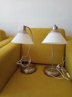 twee Ikea lampjes glazen kap vintage, Huis en Inrichting, Lampen | Tafellampen, Ophalen, Gebruikt, Minder dan 50 cm