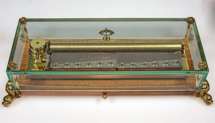 Speeldoos Muziekdoos Reuge Dauphin Sublime Harmony Rossini, Antiek en Kunst, Curiosa en Brocante, Ophalen of Verzenden