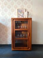 Vintage Deense vitrinekast van Dyrlund, Ophalen, Gebruikt, 50 tot 100 cm, Deens design