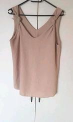 Top beige one size, Verzenden, Nieuw, Beige, Zonder mouw