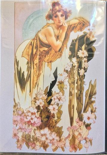 Unieke Alphonse Mucha Wereld Art Nouveau dag Print Poster#3 beschikbaar voor biedingen