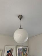 Bollamp Fado (?) opaalwit en geborsteld staal, Ophalen, Zo goed als nieuw, Minder dan 50 cm