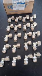 20x Uponor S-Press Plus Perskoppelingen 16 》1/2, Ophalen of Verzenden, Nieuw, Rvs, Overige typen