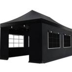 Partytent 3x6M Easy Up Uitklap Systeem Zwart Te Huur / Huren, Ophalen, Opvouwbaar, Partytent, Minder dan 4 meter