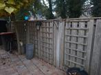 Gratis schutting delen zo'n 15 meter., Tuin en Terras, Schuttingen, Ophalen, 6 meter of meer, Hout, 1 tot 2 meter