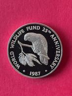 Cayman Isl.5 Dollars 1987 Proof 0,925 zilver 28.28 grams, Ophalen of Verzenden, Midden-Amerika, Zilver