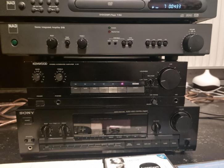 Kenwood A-51 Stereo versterker, Audio, Tv en Foto, Luidsprekers, Gebruikt, Front, Rear of Stereo speakers, 60 tot 120 watt, Overige merken