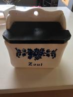 Delfsblauw zout pot hangend, Ophalen of Verzenden