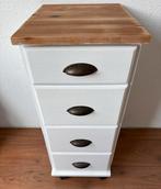 Superleuk Houten Ladekastje met 4 Lades, Ophalen, Minder dan 50 cm, Gebruikt, 3 of 4 laden