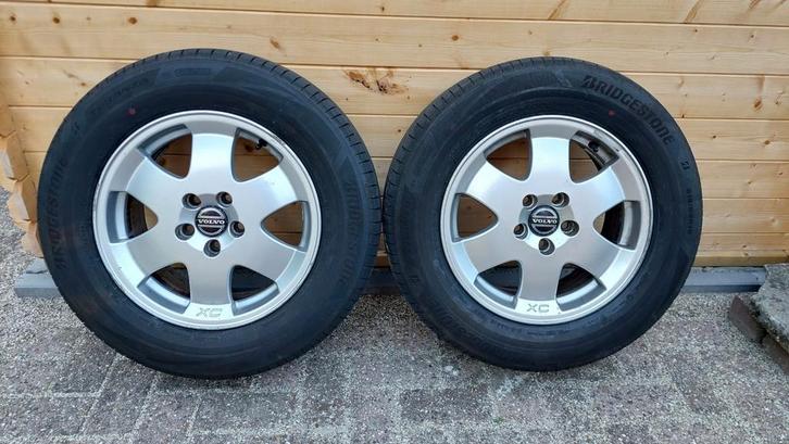 Volvo XC70 velgen met zomerbanden en reservewiel met tas, Auto-onderdelen, Banden en Velgen, Banden en Velgen, Zomerbanden, 16 inch