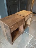 nachtkastje oud hout/stoer sober, Ophalen, Minder dan 45 cm, Nieuw, 55 tot 70 cm