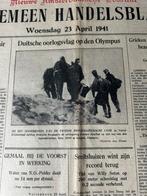 Duitse oorlogsvlag op de Olympus 1941, Verzamelen, Ophalen of Verzenden, Nederland, Embleem of Badge