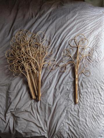 7 x Rattan decoration beschikbaar voor biedingen