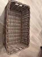 Vintage Riet Mand Rechthoekig, Ophalen, Mand, Zo goed als nieuw, Riet