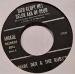 MARC DEX & THE RUBY'S - HIER KLOPT HET GELUK AAN DE DEUR, Cd's en Dvd's, Vinyl | Nederlandstalig, Overige formaten, Gebruikt, Ophalen of Verzenden