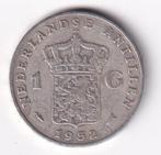 Nederlandse Antillen 1 Gulden 1952 met Krasje in de Rand, 1 gulden, Koningin Juliana, Verzenden, Zilver