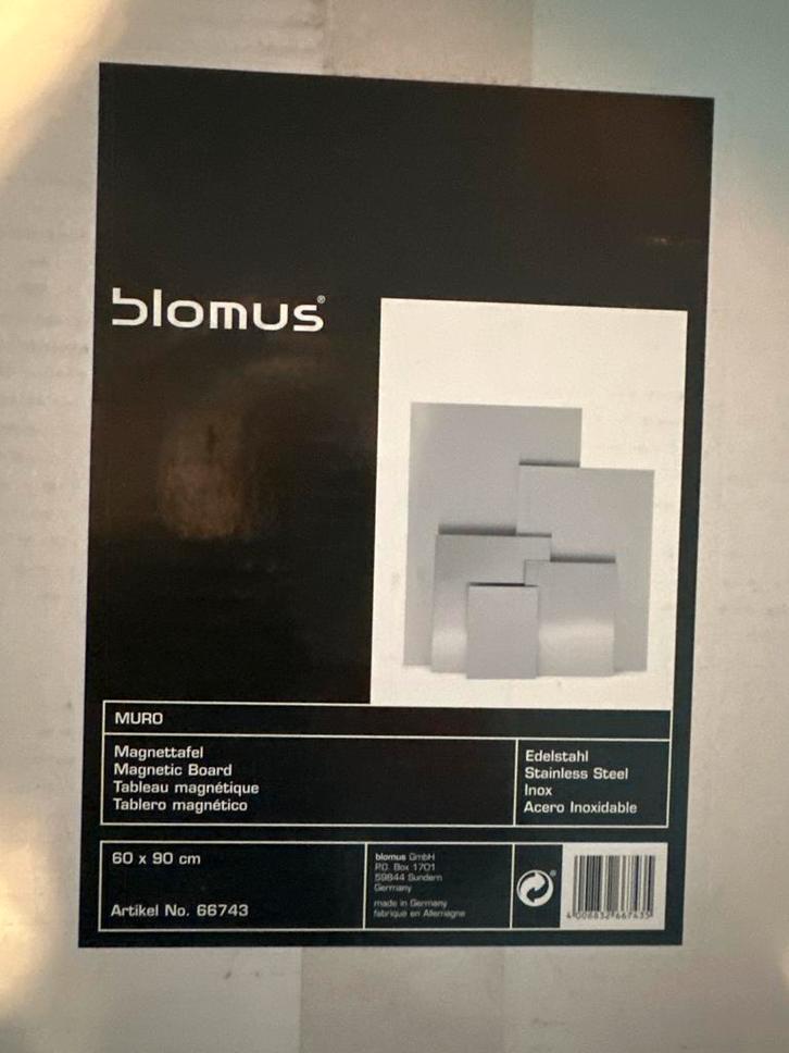 Blomus Muro Magneetbord 60x90cm NIEUW IN DOOS, Huis en Inrichting, Woonaccessoires | Memoborden, Nieuw, Magneetbord, Ophalen