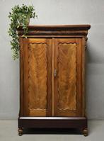 Antieke Biedermeier meidenkast vintage linnenkast demontabel, Ophalen of Verzenden