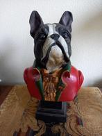 Buste 'Barokke bulldog', Verzamelen, Beelden en Beeldjes, Ophalen of Verzenden, Zo goed als nieuw, Dier