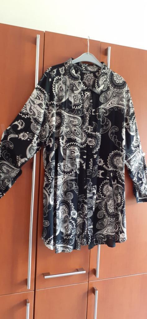 Nieuwe tuniek-blouse maat 3 = 46-48 van Twister, Kleding | Dames, Grote Maten, Nieuw, Blouse of Tuniek, Zwart, Ophalen of Verzenden