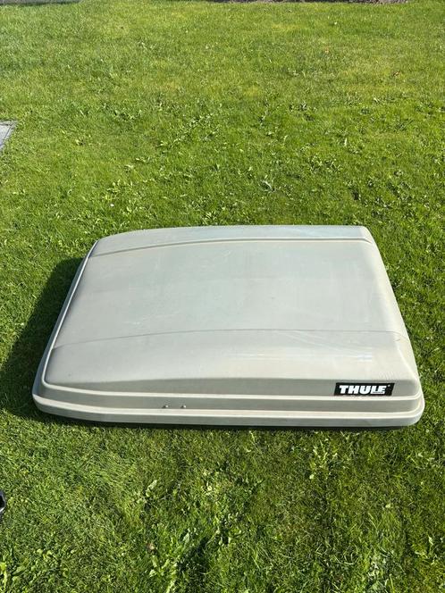 Thule Dakkoffer met Dakdragers - Gebruikt, Auto diversen, Dakkoffers, Gebruikt, Ophalen of Verzenden