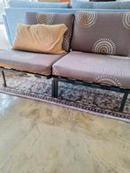 Retro hollands design vintage lounge stoelen bankje, Ophalen, Gebruikt, Minder dan 75 cm, Tweepersoons