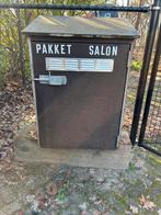 Houten pakketjes box, Tuin en Terras, Brievenbussen, Ophalen, Gebruikt, Hout, Staande brievenbus