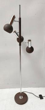 Vloerlamp met verstelbare bollen jaren 60 vintage, Ophalen, Gebruikt, Metaal, 150 tot 200 cm
