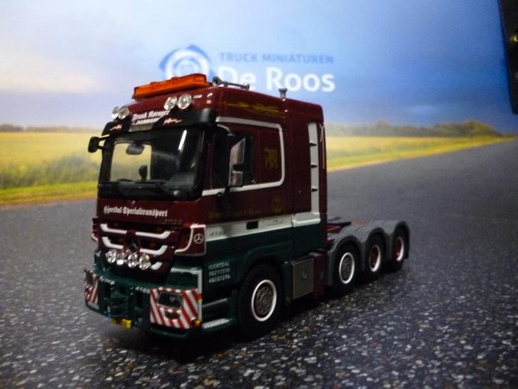 WSI Mercedes Actros Frank Norager, Hobby en Vrije tijd, Modelauto's | 1:50, Zo goed als nieuw, Bus of Vrachtwagen, Wsi, Ophalen of Verzenden