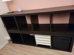 KALLAX kasten (x2)zwartbruin, met inzet - perfecte conditie, Ophalen, Zo goed als nieuw, Minder dan 150 cm, Minder dan 100 cm