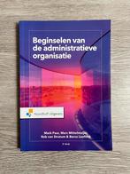 Beginselen Van De Administratieve Organisatie, Boeken, Studieboeken en Cursussen, Ophalen of Verzenden, Gamma, Zo goed als nieuw